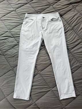 Public Rec Men’s Gray Stretch Performance 5-Pocket Pants 33x32 Athletic Casual